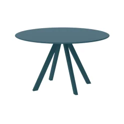 Viadurini in the Garden Gartentische Fest-Runder Gartentisch aus verzinktem Stahl Made in Italy - Brienne