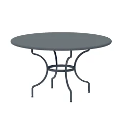 Viadurini in the Garden Gartentische Fest-Runder Gartentisch aus verzinktem Stahl Made in Italy - Sibo