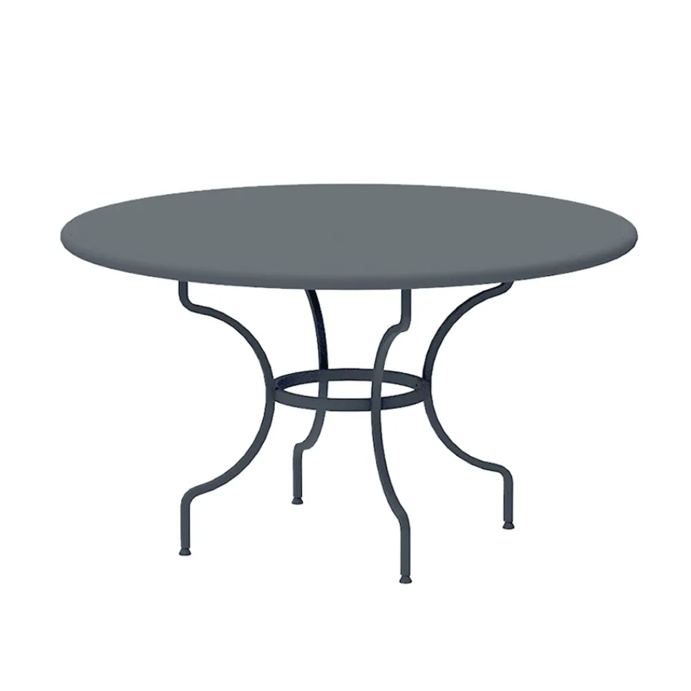 Viadurini in the Garden Gartentische Fest-Runder Gartentisch aus verzinktem Stahl Made in Italy - Sibo