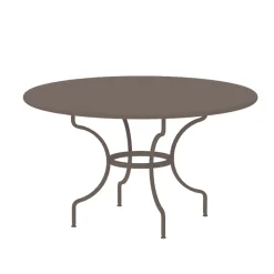 Viadurini in the Garden Gartentische Fest-Runder Gartentisch aus verzinktem Stahl Made in Italy - Sibo