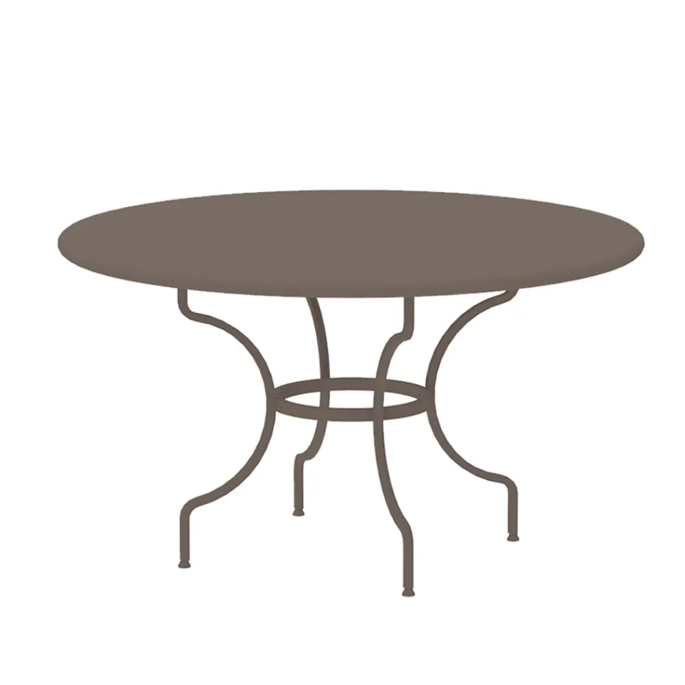 Viadurini in the Garden Gartentische Fest-Runder Gartentisch aus verzinktem Stahl Made in Italy - Sibo