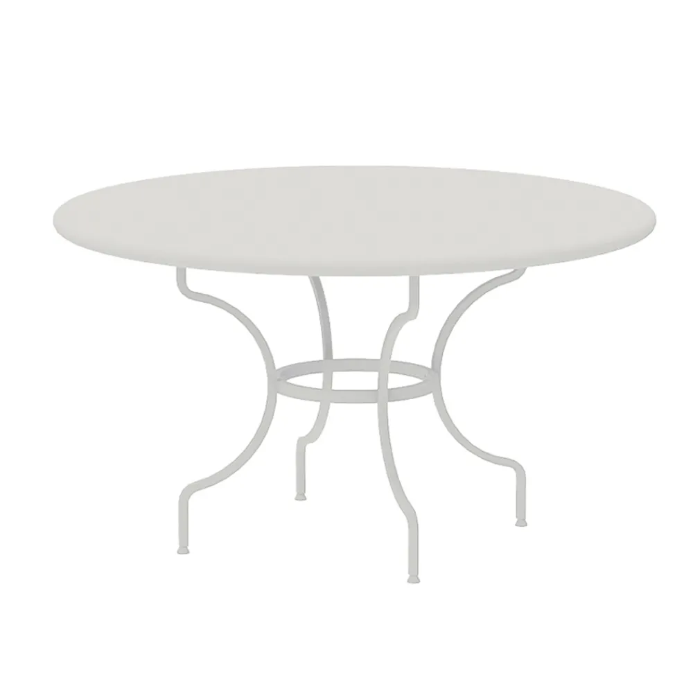 Viadurini in the Garden Gartentische Fest-Runder Gartentisch aus verzinktem Stahl Made in Italy - Sibo