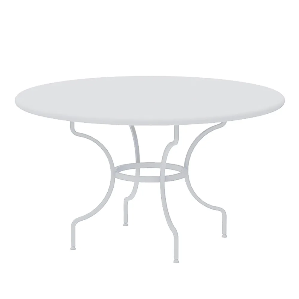 Viadurini in the Garden Gartentische Fest-Runder Gartentisch aus verzinktem Stahl Made in Italy - Sibo