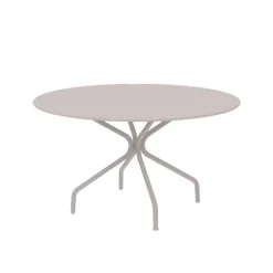 Viadurini in the Garden Gartentische Fest-Runder Gartentisch aus verzinktem Stahl Made in Italy - Selvaggia