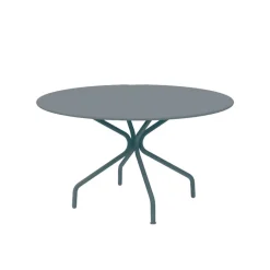 Viadurini in the Garden Gartentische Fest-Runder Gartentisch aus verzinktem Stahl Made in Italy - Selvaggia