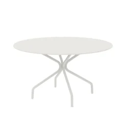 Viadurini in the Garden Gartentische Fest-Runder Gartentisch aus verzinktem Stahl Made in Italy - Selvaggia