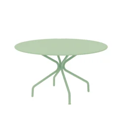 Viadurini in the Garden Gartentische Fest-Runder Gartentisch aus verzinktem Stahl Made in Italy - Selvaggia