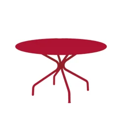 Viadurini in the Garden Gartentische Fest-Runder Gartentisch aus verzinktem Stahl Made in Italy - Selvaggia