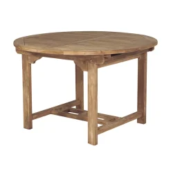 Viadurini in the Garden Gartentische Aus Teakholz|Ausziehbare Gartentische-Runder Gartentisch ausziehbar auf 170 cm aus Teakholz - Armonia