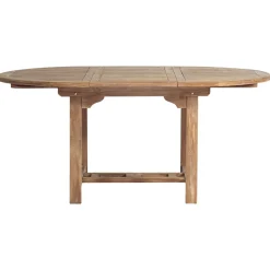 Viadurini in the Garden Gartentische Aus Teakholz|Ausziehbare Gartentische-Runder Gartentisch ausziehbar auf 170 cm aus Teakholz - Armonia