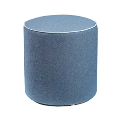 Viadurini Living Sitzsäcke|Sitzsäcke-Runder gepolsterter Pouf aus Stoff und kontrastierender Kante, hergestellt in Italien – Fulmine