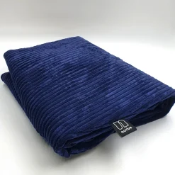 Viadurini Living Sitzsäcke|Sitzsäcke-Runder Hocker für Wohnzimmer aus abnehmbarem und waschbarem blauem Samt - Mora