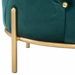 Viadurini Living Sitzsäcke|Sitzsäcke-Runder Hocker im modernen Design aus Stoff, Eisen und MDF - Ashlie