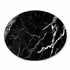 Viadurini Kitchen Geschirr Teller-Runder Käseteller aus weißem oder schwarzem Marmor Made in Italy - Kirby