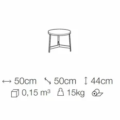 Viadurini Living Moderne Couchtische-Runder Marmor Couchtisch mit Metallbasis Made in Italy - Juliana