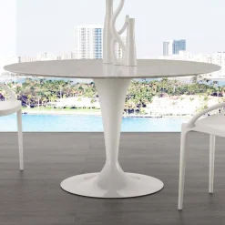 Viadurini Esstische-Runder Marmortisch in Carraraweiß ø120 cm Rimini