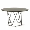 Viadurini in the Garden Gartentische Fest-Runder moderner Tisch im Freien aus lackiertem Metall Made in Italy - Ibra
