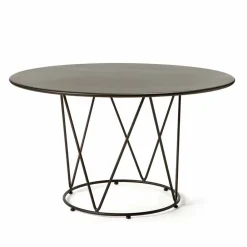 Viadurini in the Garden Gartentische Fest-Runder moderner Tisch im Freien aus lackiertem Metall Made in Italy - Ibra