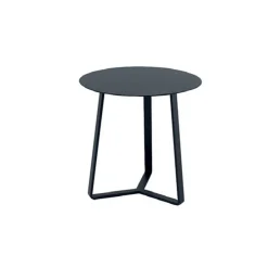 Viadurini in the Garden Garten Beistelltisch-Runder Outdoor-Couchtisch aus epoxidpulverbeschichtetem Aluminium - Mitch