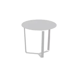 Viadurini in the Garden Garten Beistelltisch-Runder Outdoor-Couchtisch aus epoxidpulverbeschichtetem Aluminium - Mitch