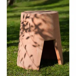 Viadurini in the Garden Garten Beistelltisch-Runder Outdoor-Couchtisch aus Terrakotta Made in Italy - Degolino