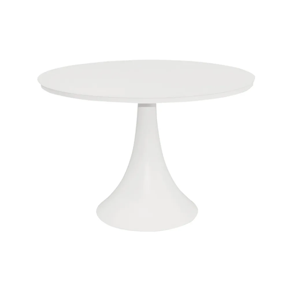 Viadurini in the Garden Gartentische Aus Aluminium-Runder Outdoor-Tisch aus pulverbeschichtetem Aluminium und Glas – Arcade