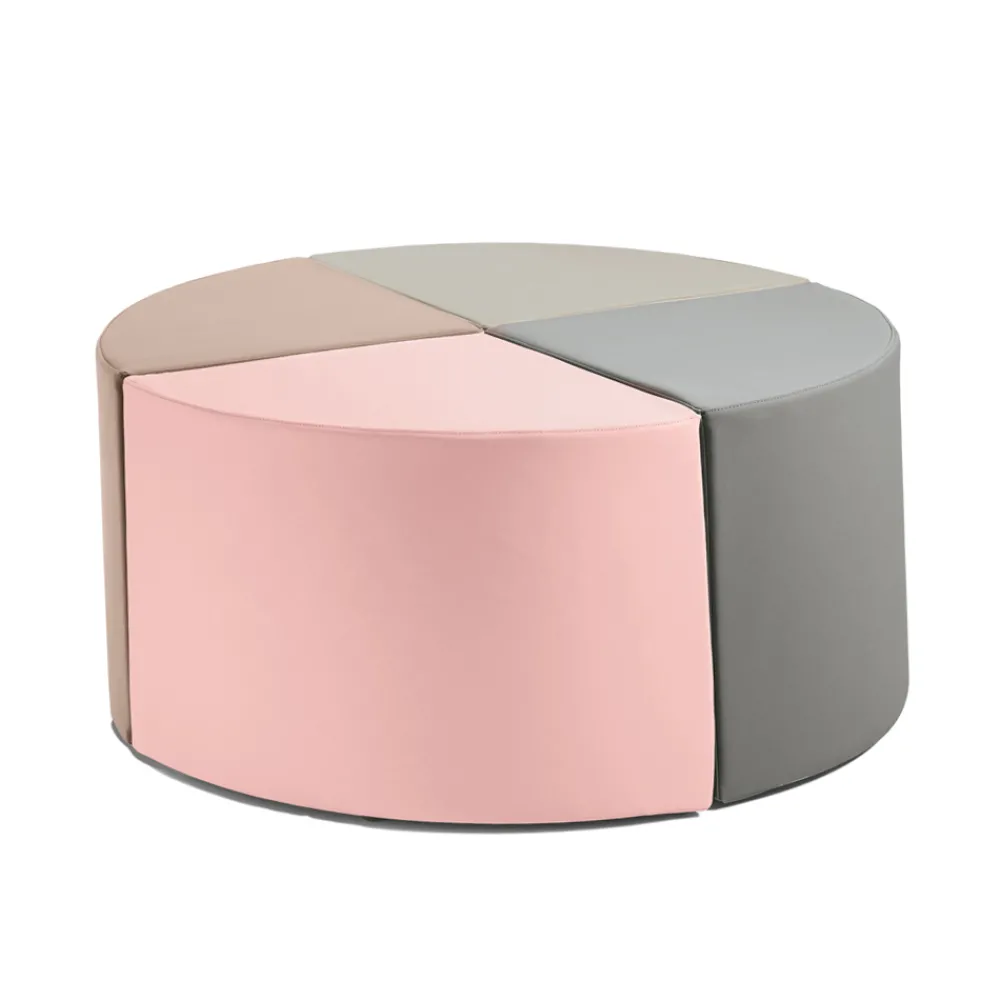 Viadurini Living Sitzsäcke|Sitzsäcke-Runder Pouf bestehend aus 4 separaten Segmenten, hergestellt in Italien – Schuppen