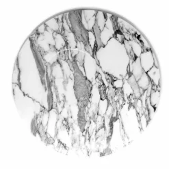 Viadurini Kitchen Küchenzubehör-Runder Servierteller aus weißem Carrara-Marmor Made in Italy - Kamil