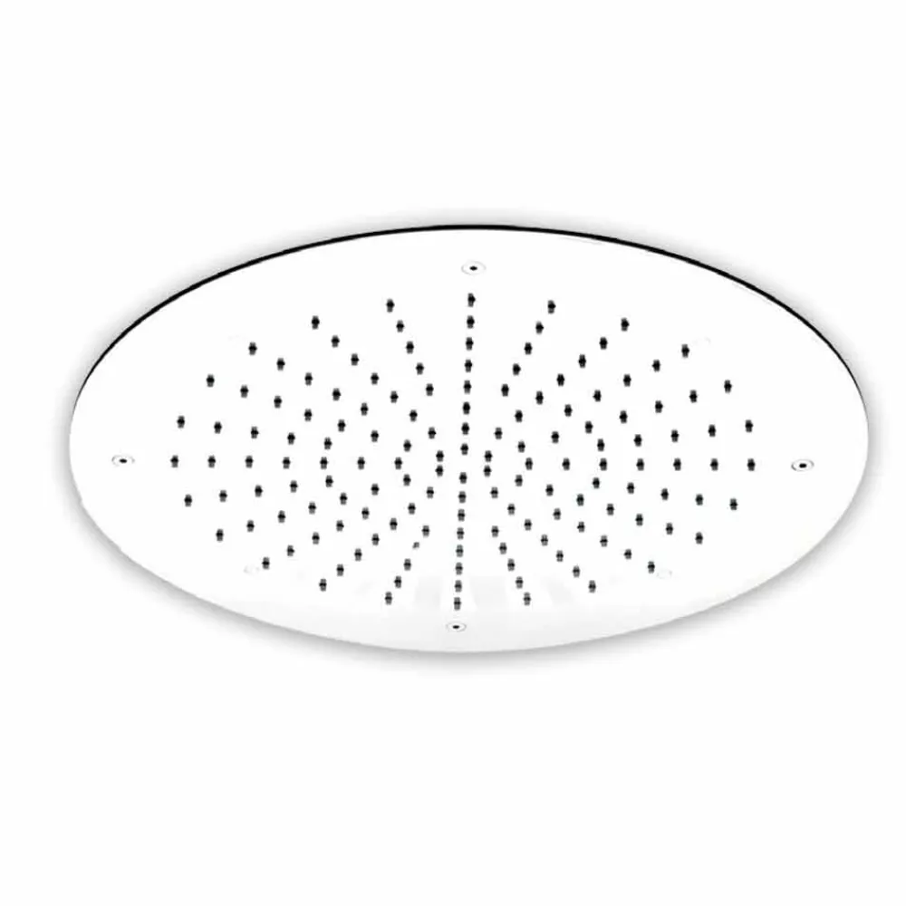 Viadurini Taps Duschköpfe-Runder Single Jet Duschkopf aus Edelstahl Made in Italy - Schwefel