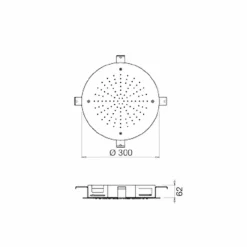 Viadurini Taps Duschköpfe-Runder Single Jet Duschkopf aus Edelstahl Made in Italy - Schwefel