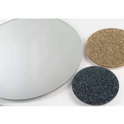 Viadurini Living Wandspiegel-Runder Spiegel Addo, made in Italy, modernes Design, Glitzer & Glas