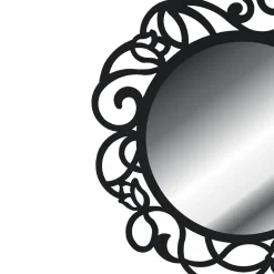 Viadurini Classic Wandspiegel-Runder Spiegel mit durchbrochenem Muster, hergestellt in Italien – Ferona