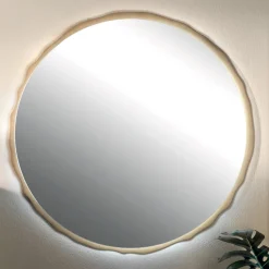 Viadurini Bathroom Badspiegel-Runder Spiegel mit integrierter LED-Beleuchtung, hergestellt in Italien – Vinci