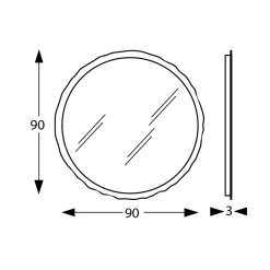 Viadurini Bathroom Badspiegel-Runder Spiegel mit integrierter LED-Beleuchtung, hergestellt in Italien – Vinci