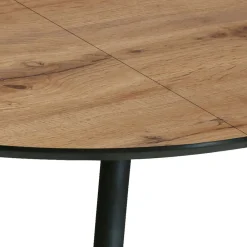 Viadurini Living Runde Tische-Runder Tisch, ausziehbar auf 150 cm, helles Walnuss-Finish – Capone