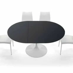 Viadurini Living Ausziehbare Esstische-Runder Tisch, ausziehbar bis 170 cm, aus Laminat, hergestellt in Italien – Dollars