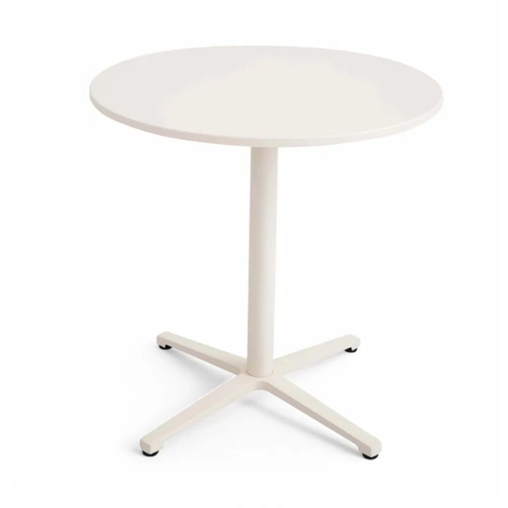 Viadurini in the Garden Gartentische Aus Aluminium-Runder Tisch für draußen Durchmesser 75 cm in Beige Aluminium - Brisea