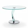 Viadurini Living Esstische Nach Mass|Runde Tische-Runder Tisch in modernem Design aus extra klarem Glas made in Italy - Akka