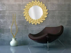 Viadurini Living Wandspiegel-Runder Wandspiegel im modernen Design aus Eisen - Seneca