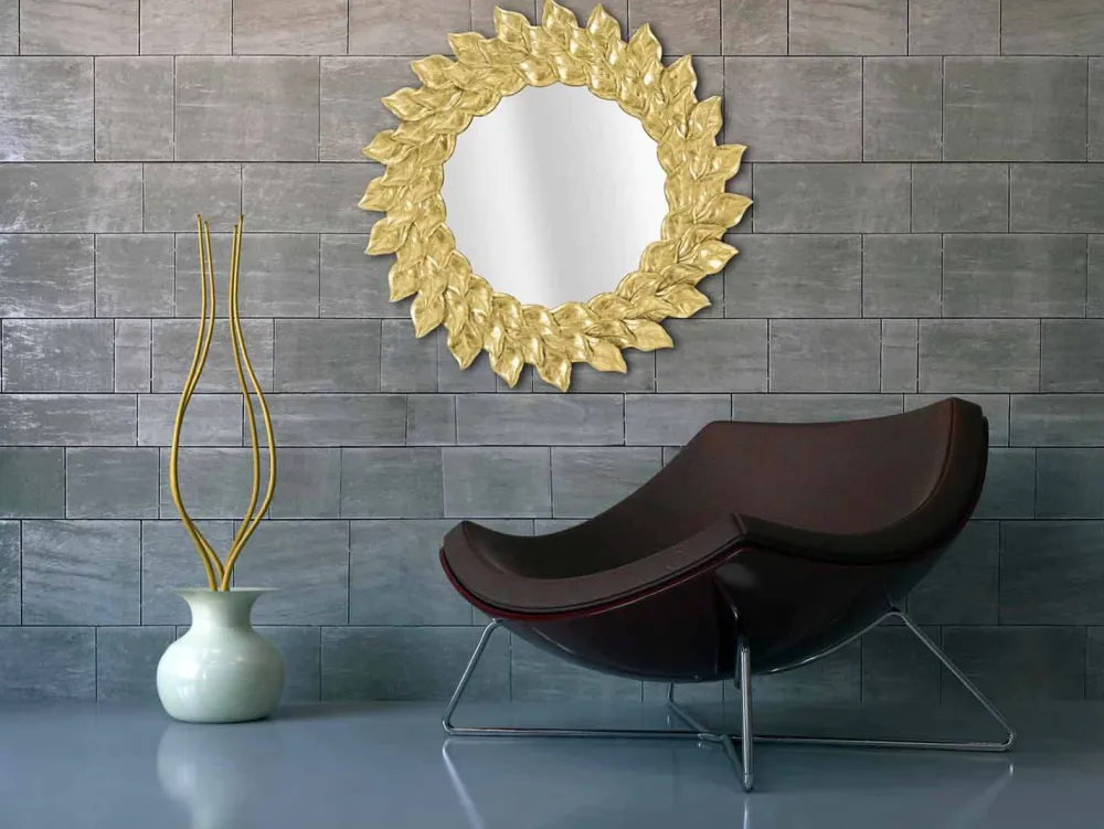 Viadurini Living Wandspiegel-Runder Wandspiegel im modernen Design aus Eisen - Seneca