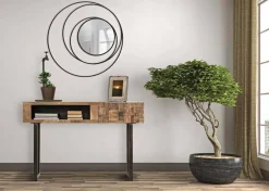 Viadurini Living Wandspiegel-Runder Wandspiegel im modernen Design aus Eisen - Selda