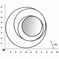 Viadurini Living Wandspiegel-Runder Wandspiegel im modernen Design aus Eisen - Selda