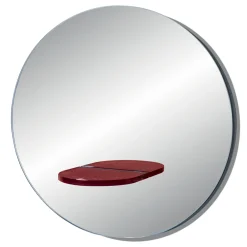 Viadurini Living Wandspiegel-Runder Wandspiegel mit farbigem Glasregal Made in Italy - Eliza