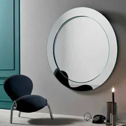 Viadurini Living Wandspiegel-Runder Wandspiegel mit geneigtem Rahmen Made in Italy - Salamina