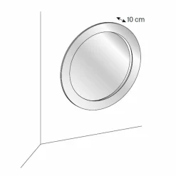 Viadurini Living Wandspiegel-Runder Wandspiegel mit geneigtem Rahmen Made in Italy - Salamina