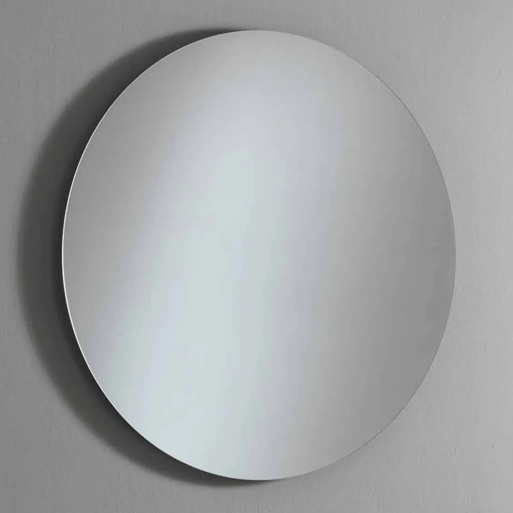 Viadurini Bathroom Badspiegel-Runder Wandspiegel mit Hintergrundbeleuchtung und LED Made in Italy - Ronda