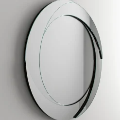 Viadurini Living Wandspiegel-Runder Wandspiegel mit Holzstruktur Made in Italy - Navona