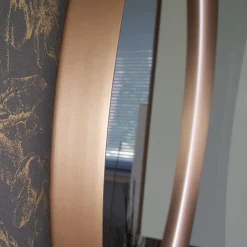 Viadurini Bathroom Wandspiegel-Runder Wandspiegel mit Metallrahmen in verschiedenen Farben und LED-Licht - Renga