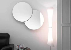 Viadurini Living Wandspiegel-Runder Wandspiegel mit Satellit, der sich um volle 360 ° schwenkt Made in Italy - Shaki