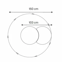 Viadurini Living Wandspiegel-Runder Wandspiegel mit Satellit, der sich um volle 360 ° schwenkt Made in Italy - Shaki